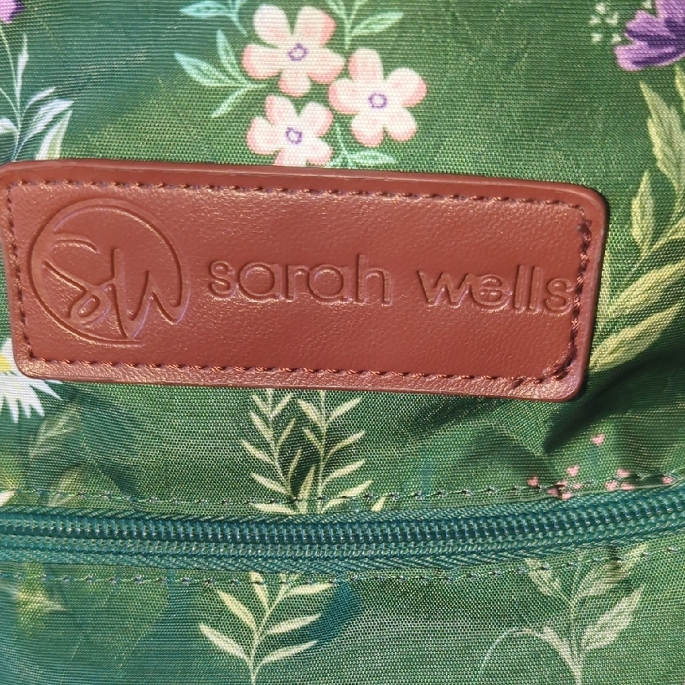 Green Floral Diaper Bag Sarah Wells - Picture 6 of 9